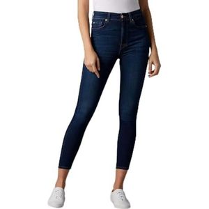 7 For All Mankind Aubrey Skinny Jeans voor dames, Blauw (Donkerblauw Dk), 30W x 27L