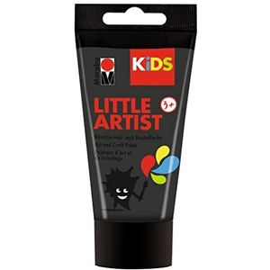 Marabu 03050002073 - KiDS Little Artist, schilder- en knutselverf, zwart, 75 ml, veganistisch, droogt snel, voor kinderen vanaf 3 jaar