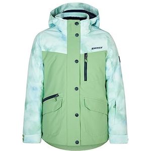 Ziener Anoki Ski-jas voor meisjes, winterjas, waterdicht, winddicht, warm, pastelgroen, 152