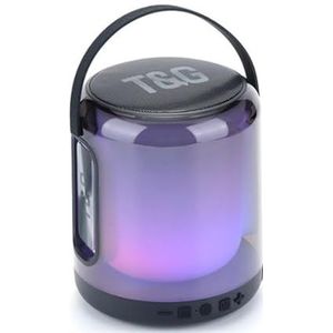 Bluetooth luidspreker TG376 RGB in zwart ideaal voor muziekgenot met hoge geluidskwaliteit en lichteffecten, perfect voor elke gelegenheid
