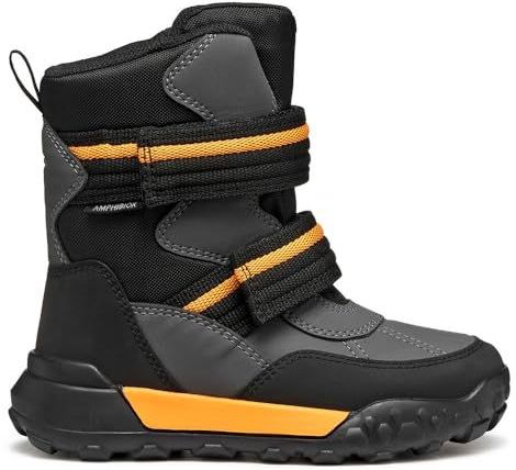Geox - J TREKKYUP Boy B ABX - Bottes Montantes - Grijs/Oranje