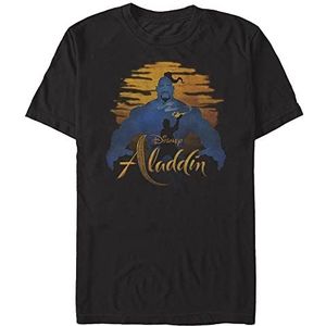 Disney Aladdin: Live Action - Genie Silhouette Unisex Crew neck T-Shirt Black L