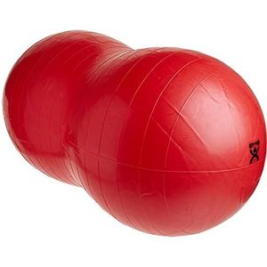 CanDo Gymnastiekrol/motorische bal/fitnessbal in pindavorm - Peanut Ball - rood, 70 cm x 120 cm