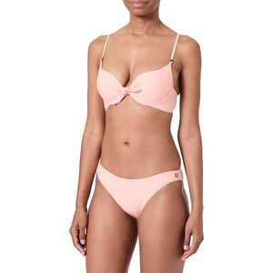 Bikiniset met schelpen, effen, Pastel roze, 34