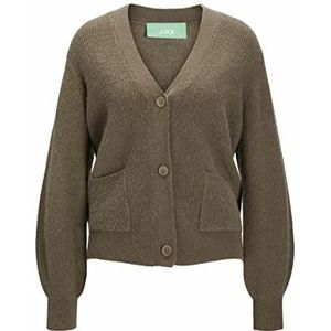 JACK & JONES Dames Jjxx Jxariana Ls Dense Cardigan Knit Sn gebreide jas, brindle, XS