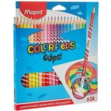Maped - Uitwisbare driehoekige kleurpotloden, kleurpotloden COLOUR'PEPS OOPS - 24 x pennen