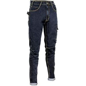 Cofra V495-0-00.Z46 Cabries jeansbroek, 70% katoen, 28% polyester, 2% elastaan, 330 g-m² jeansblauw, maat 46