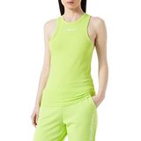 TheJoggConcept JCSIMONA Tanktop voor dames, tanktop met korte mouwen, basic shirt met opschrift Slim Fit, 130550/Lime Punch, L