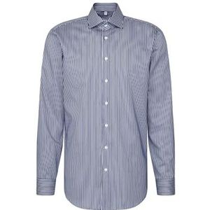 Seidensticker - Regular Fit - Langarm Business-Hemd - Bleu - 100% Katoen