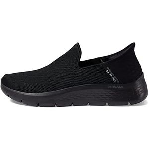 Skechers Heren Gowalk Flex Handsfree Slip-ins Atletische Slip-on Casual Wandelschoenen Sneaker, Zwart, 15