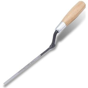 Marshalltown Metselwerkspaan met hardhouten handvat, gemaakt van koolstofstaal, voor metselaars en kunstenaars, afmeting troffel: 165x4 mm