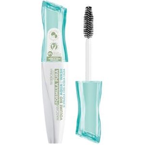 Deborah Milano Mascara Formula Pura Aqua Wash BIO, schnelle Entfernung mit Wasser, hohe Verträglichkeit ohne Silikon, Volumeneffekt, pflegt und verlängert die Wimpern, Schwarz, 12 ml