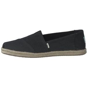 TOMS Alpargata Rope Platte slippers voor dames, zwart, 37 EU