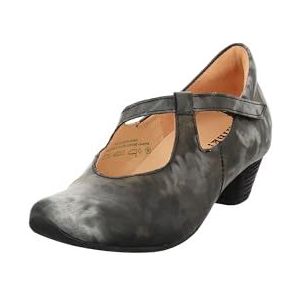 Think! Aida sneakers voor dames met leren voering, Zwart 9000, 39 EU