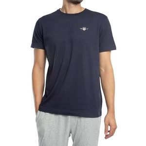 Shield Pajama T-shirt, evening blue, M