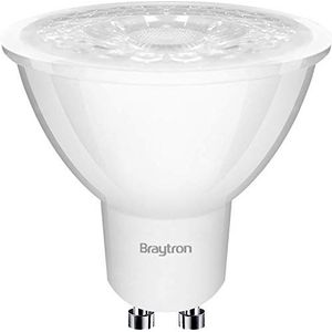 BRAYTRON Ledlamp, 5 W (50 W equivalent) GU10, 4000 K (natuurlijk wit), 38 °, CRI ≥ 80, GU10-spot, CE cerificated, (A+ Energy Class)