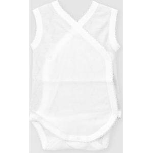 BABIDU Mouwloze crossover-babybody, 100% zacht en ademend katoen, jarretelbody voor pasgeborenen, ideaal voor het eerste dragen voor de gevoelige huid, uniseks kleding voor jongens en meisjes