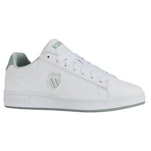 K-Swiss Court Shield sneakers voor dames, 37,5 EU, wit, 37.5 EU