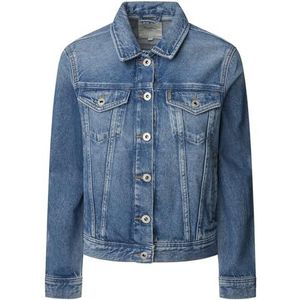 Pepe Jeans Dames SLIM JACKET jas, blauw (denim - IA5), XL, Blauw (Denim - IA5), XL
