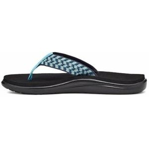 Teva W Voya Flip Flipflop voor dames, Verf Tracks Blauw, 39 EU