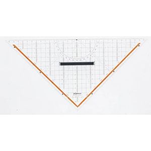 Rumold Geometriedriehoek 1058 Transparant Lengte van de hypotenuse: 32,5 cm