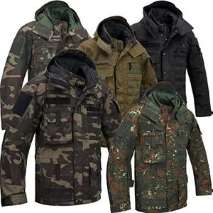 Brandit Tactical Performance Outdoor Jas, legerjas, vochtbescherming, outdoor, militaire jas, woodland, 3XL Grote maten