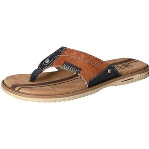 Mustang 4152-708 teenslippers voor heren, cognac, 40 EU