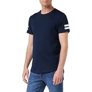 JACK & JONES Heren T-shirt grafische, blauw (Navy Blazer Fit: reg), M
