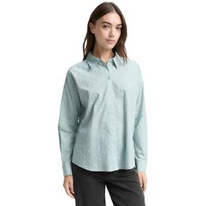 TOM TAILOR DENIM - Blouse - Lichtblauw - Klassieke Blouse - Lange Mouw