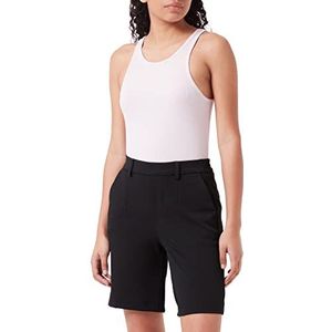 Object Objlisa MW Wide Noos Shorts, voor dames, zwart, maat 34