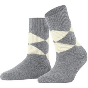Burlington - Cosy Argyle W Hp - Chaussettes - Gris Grey Melange - 1 Paar