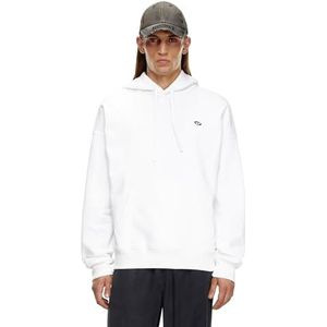 Diesel S-Rob-Hood-Doval-PJ Sweatshirt, uniseks, volwassenen, Gebroken wit, XS