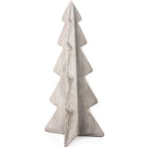 Pajoma winterdennen, kerstboom maat L van cement/beton, L 17,7 x B 17,4 x H 36,3 cm