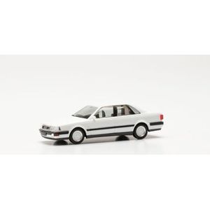 herpa Modelauto Audi V8 Limousine met BBS-velgen, miniatuur schaal 1:87, verzamelstuk, Made in Germany, model van kunststof