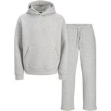 JACK & JONES Jcofusion Scuba Sweat Hood Set, lichtgrijs gem., XXL