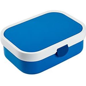 Mepal lunchbox Campus – Broodtrommel met vakjes voor kinderen – Geschikt voor 4 boterhammen – Blauw