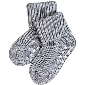 FALKE Uniseks-baby Stopper sokken Catspads Cotton B HP Katoen Noppen op de zool 1 Paar, Grijs (Light Grey 3400), 62-68
