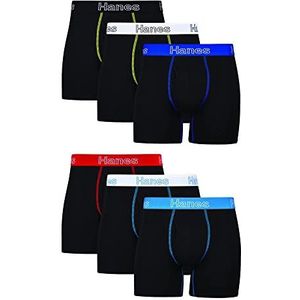 Hanes Boxershorts voor heren, Zwart - 6 stuks, 3XL