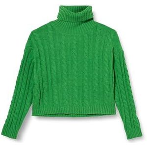 Libbi Dames Twist-pullover met rolkraag acryl groen maat XL/XXL, groen, XL