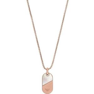 Emporio Armani Roestvrij stalen damesketting met karabijnsluiting