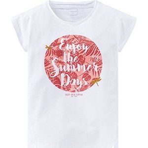 Schiesser T-shirt met ronde hals voor meisjes, wit (wit 100), 92 cm