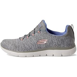 Skechers Summits-quick Getaway dames sneaker, Grijs Blauw Gybl, 39 EU Breed