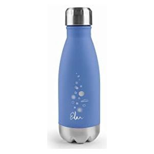 Lacor - 62584 roestvrij stalen fles, edan, waterfles, dubbele isolatiewand, schroefsluiting, BPA-vrij, inhoud: 0,26 l, hemelsblauw