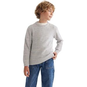 DeFacto Truien voor meisjes - trui voor meisjes veelzijdige meisjeskleding voor elke gelegenheid, warm en trendy, regular fit, turtle neck, grijs, 8-9 Jaren