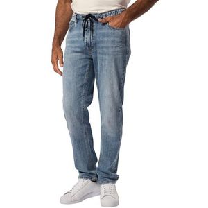JP 1880 Heren grote maten grote maten Menswear L-8XL JP1880 Jeans, lichtgewicht, slipband, modern straight fit, tot 8 XL 828449, blauw, 6XL
