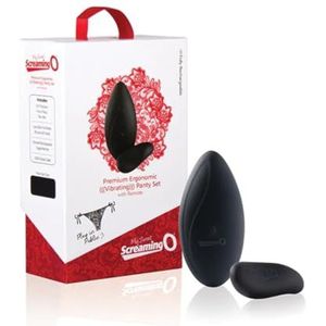 Screaming O Screaming O Premium Ergonomic Remote Panty Set - Black 100 g
