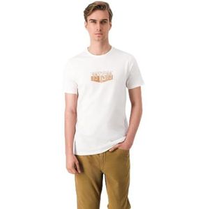 Teddy Smith T- Shaffer MC T-shirt voor heren, Midden Wit, XXL