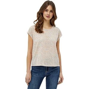 Peppercorn Damen Danea Malucca Tee Curved T Shirt, 2284p Skyway Blue Print, 48 Große Größen EU