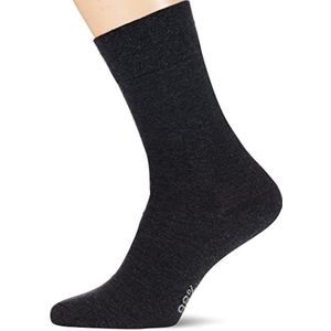 Nur Der 98% katoen, comfortabele sokken voor heren, grijs (antracietmelange)., 39-42 EU