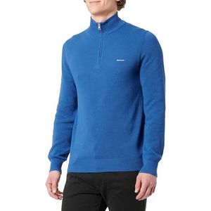 GANT KATOEN PIQUE Half Zip, Rich Blue., S